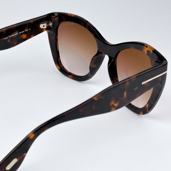Tom Ford FT0940/S CARA 55F BRAND NEW Sunglasses Havana Gradient Brown Women - Picture 9 of 11